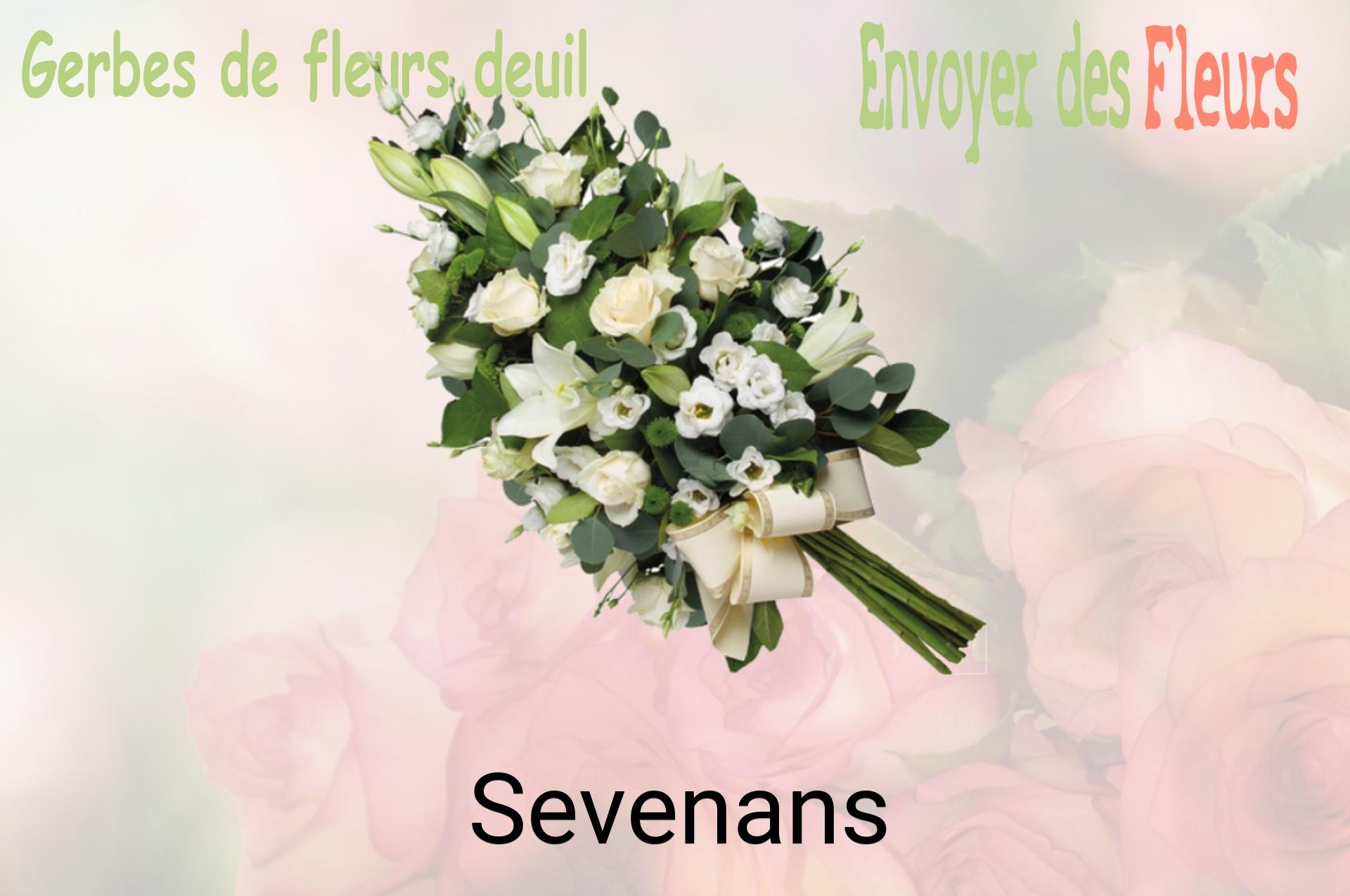 Gerbe de fleurs de deuil livrée à Sevenans